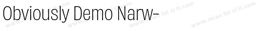 Obviously Demo Narw字体转换